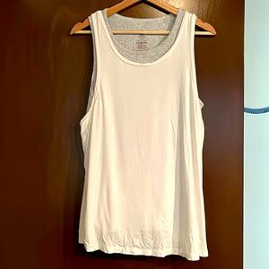 Kindred Bravely Cream and Gray Layered Nursing Tank XL NWOT